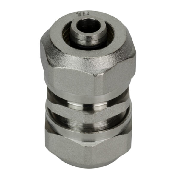 15mm x 15mm Straight Compression Fitting Coupling UFH Pipe