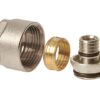 brass euroconnector with gold ring