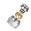 brass euroconnector with gold ring