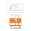diagram of Wireless Remote-controlled Heatmiser neoStat WiFi Thermostat for heater, providing convenient temperature adjustments.