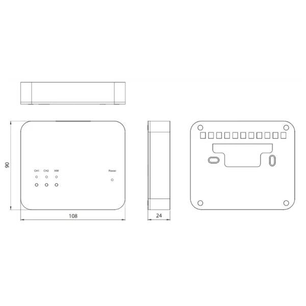 diagram of diagram of Wireless Remote-controlled Heatmiser neoStat WiFi
