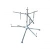 metal tripod with stand and two legs, ideal for pipe decoiler.