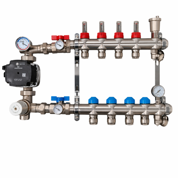 part of a manifold system Manifold valves and gauges