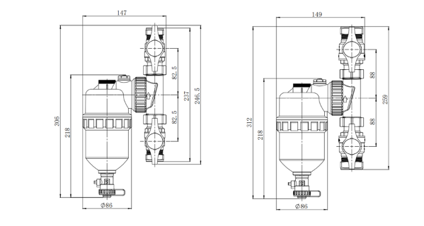 28mm Magnetic Filter for Central Heating