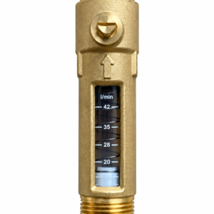 1 inch male heat pump flow setter valve with adjustable 5–42 L/min flow indicator