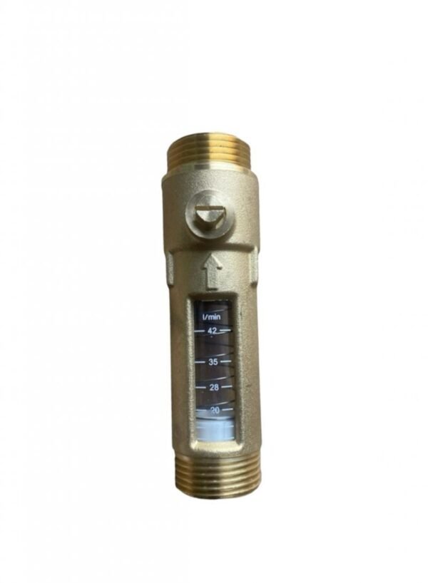 1 inch male heat pump flow setter valve with adjustable 5–42 L/min flow indicator